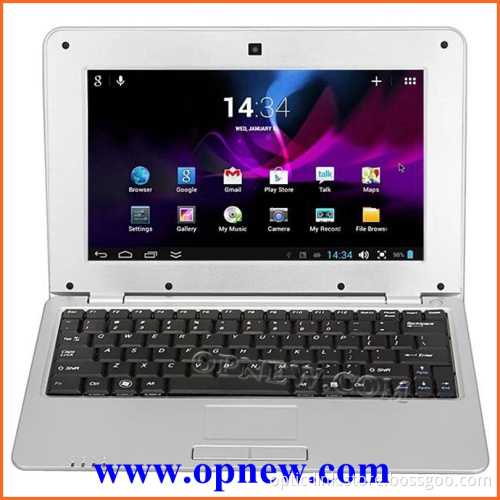 Factory 10 inch mini laptop computer with android 4.4 wifi bluetooth camera rj45 usd port for kids students